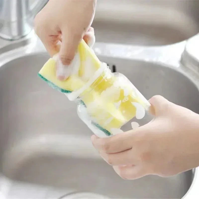 Highly absorbent double-sided sponge magic cleaning pot rust sponge cleaning brush kitchen cleaning tool